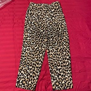 J crew Leopard print pants